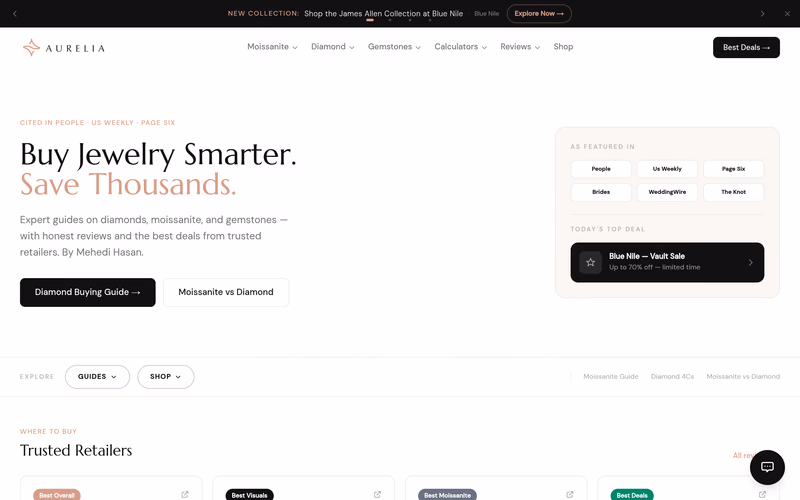 Moissanite by Aurelia — E-commerce & Web Design by Evoke Studio